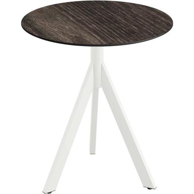 Klapptisch ESSENTIALS "Infinity", weiß, riverwashed wood, weiß, B:70cm H:74cm T:70cm, Pulverbeschichteter Stahl + HPL Tischplatte, Tische, in verschiedenen Ausführungen Image