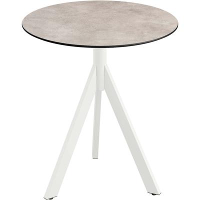 Klapptisch ESSENTIALS "Infinity", weiß, moonstone, weiß, B:70cm H:74cm T:70cm, Pulverbeschichteter Stahl + HPL Tischplatte, Tische, in verschiedenen Ausführungen Image