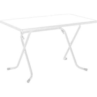 Klapptisch BEST "Madrid", weiß, B:110cm H:73cm T:70cm, Stahl/Laminierte Tischplatte, Tische, quadratisch Image