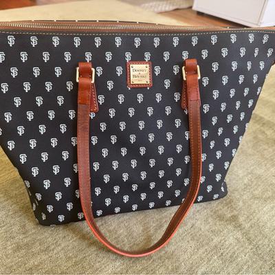 Dooney & Bourke Bags | Dooney & Bourke Sf Logo Tote Bag | Color: Black/Brown | Size: Os