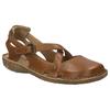 Sandale JOSEF SEIBEL "Rosalie 13", Damen, Gr. 44, braun (cognacfarben), Leder, klassisch, Schuhe, Sommerschuh, Sandalette, Riemchensandale, im Used-Look
