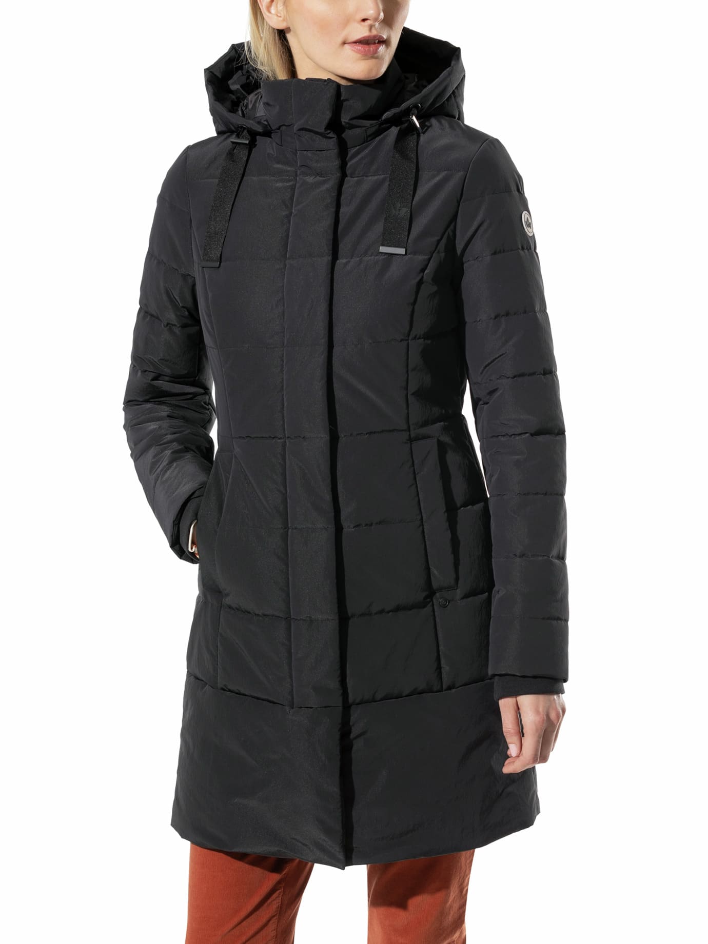 Walbusch Damen Stepp-Mantel Thermozone Schwarz