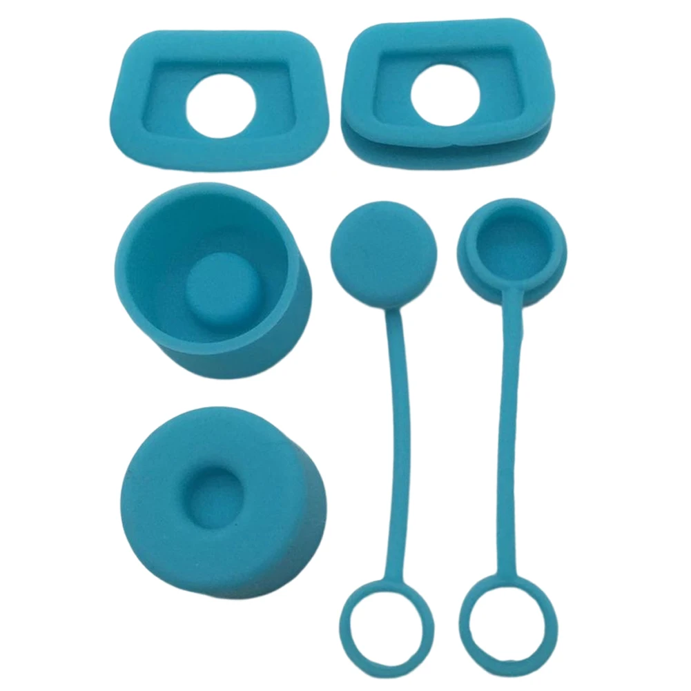 6 stücke Anti-Leckage-Stopper wieder verwendbare Silikon Wasser flasche Stroh staub dichte Abdeckung wasch bar Umwelt Wasser flasche Zubehör Image