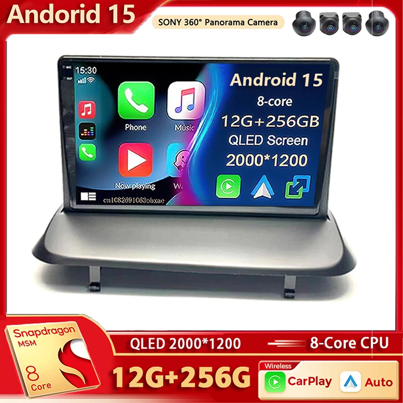 Android 15 Auto Radio Multimedia Player Für Peugeot 5008 3008 2009-2015 Auto Carplay Auto Stereo DSP wifi + 4G Ai stimme BT 2 Din Gps Image