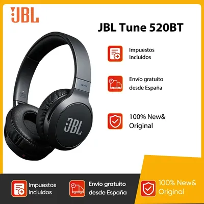 Jbl tune 520bt On-Ear-Bluetooth-Kopfhörer-57h Akku, Bluetooth 5.3, jbl reiner Bass, leicht, faltbar und bequem für