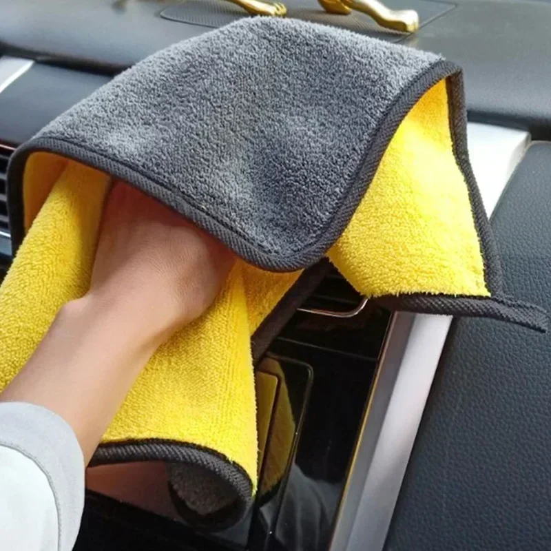 1/10Pcs Mikrofaser Reinigung Handtuch Auto Reinigung Tücher Professionelle Detaillierung Auto Trocknen Mikrofaser Handtuch Waschen Handtuch Zubehör Image