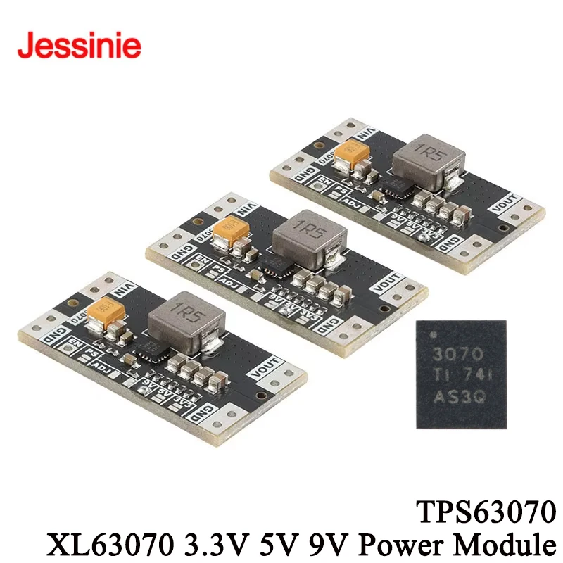 2 stücke/1 stück XL63070 TPS63070 DC Automatische Step Up Down Power Boost Buck Modul 3,3 V 5 V 9 V Niedrige Welligkeit Lithium Spannung Stabilisierung Image