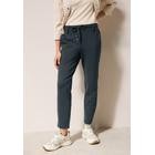Stoffhose CECIL "Style Tracey", Damen, Gr. XS (36), Länge 28, slate khaki, Obermaterial: 67% Viskose, 28% Nylon, 5% Elasthan, unifarben, casual, regular fit knöchelfrei, Hosen, mit elastischem Bund