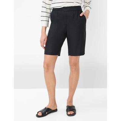 Culotte BRAX "Style MEL B", Damen, Gr. 40, Normalgrößen, schwarz, 59% Leinen, 19% Baumwolle, 19% Viskose, 3% Elasthan, Hosen Image
