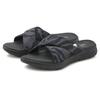 Badepantolette VENICE BEACH, Damen, Gr. 40, schwarz (schwarz, grau), Obermaterial: 100% Textilmaterial. Futter: 100% Textilmaterial. Decksohle: 100% Synthetik. Laufsohle: 100% Synthetik, gemustert, mehrfarbig, casual, Schuhe, Pantolette, Mule,...