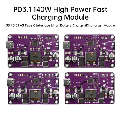 PD3.1 QC2.0 QC3.0 Hochleistungs-Schnelllademodul 140 W TYPE-C Batterielade- und Entlademodul mit LED Image