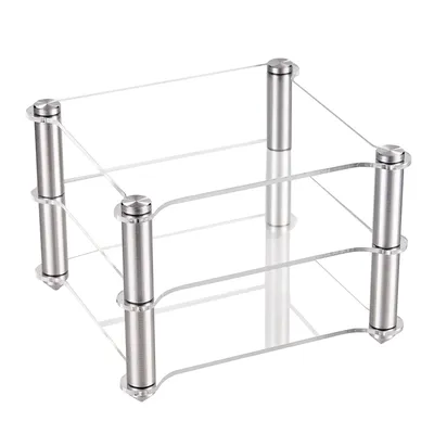 Acrylic Aluminium Alloy Rack HIFI Decoder Amplifier Headphone Amplifier Double Layer Rack Storage