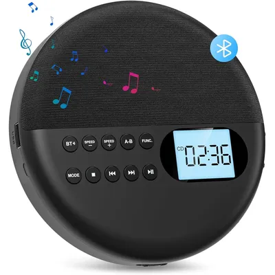 Portable Personal CD Player and MP3 Player with Anti Skip Protection and dual Stereo Speaker, play