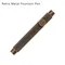 Scalable Retro Metal Fountain Pen For Students Vintage Brass Pens EF/F/Bent Mini Portable School Office Supplies Stationery