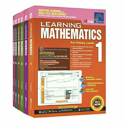 6 Books/Set SAP Learning Mathematics Book Grade 1-6 Children Learn Math Books Singapore Primary