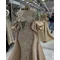 Champagne Evening Gowns Customized Long Sleeves Mermaid Long Prom Party Dresses With Detachable Train Robe De Soiree 2025 Robes