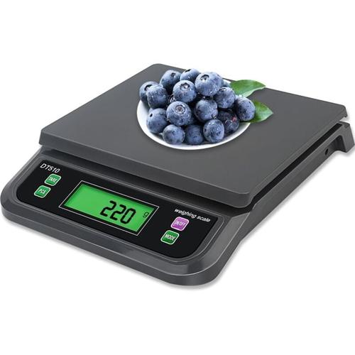 Küchenwaage, 30 kg/1 g, präzise Küchenwaage zum Wiegen von Lebensmitteln, mit PCS- und