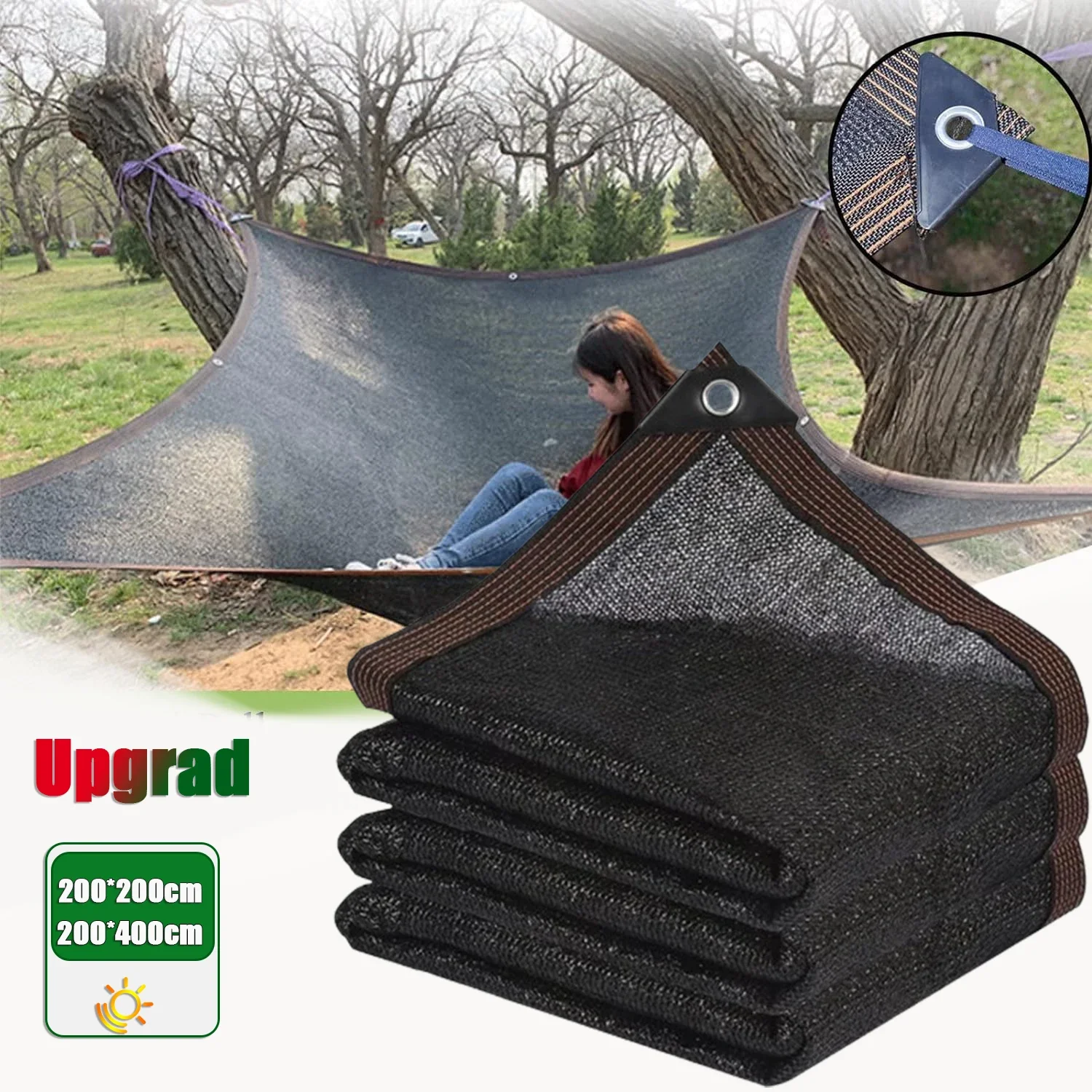 Schattentuch, 90 % Sonnenschutznetz für den Garten, Sonnensegel für Pflanzen, Outdoor-Sonnennetzabdeckung, Sonnenschutztücher für Zwinger und Huhn Image