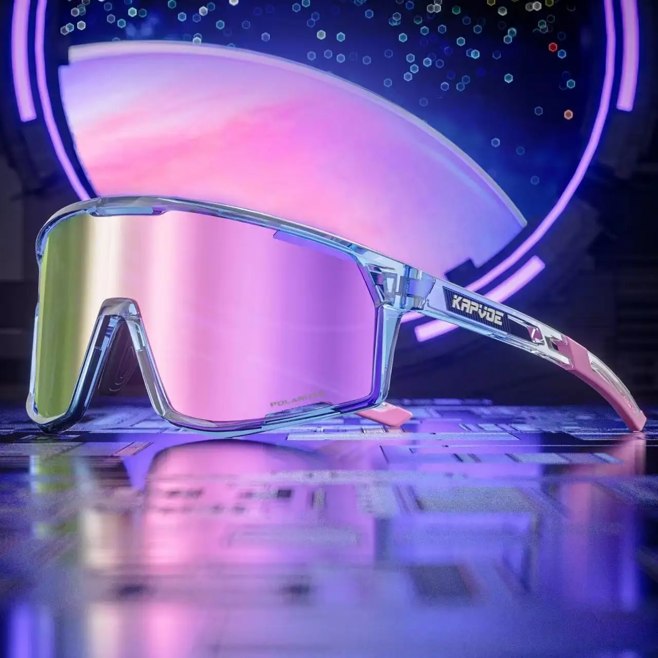 KAPVOE Outdoor Polarisierte Angeln Sonnenbrille MTB Fahrrad Straße Fahrrad Radfahren Sport Golf Reise Planet Serie Gläser Zubehör Image