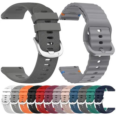 Silikon-Sportarmband für Garmin Forerunner 255 265 245 165 Band Vivoactive 5 4 Venu 3 Armband Ersatz 20 mm 22 mm Uhrenarmbänder Image