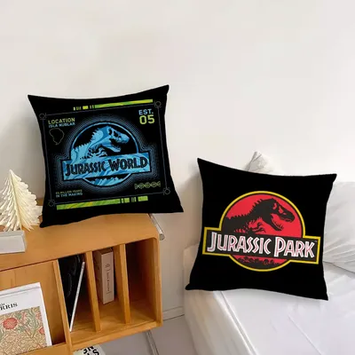 J-Jurassic Moive P-Park Kissenbezug, weiche Kissenbezüge für Bauernhaus-Sofa-Dekoration, Heimdekoration und Schutz Image