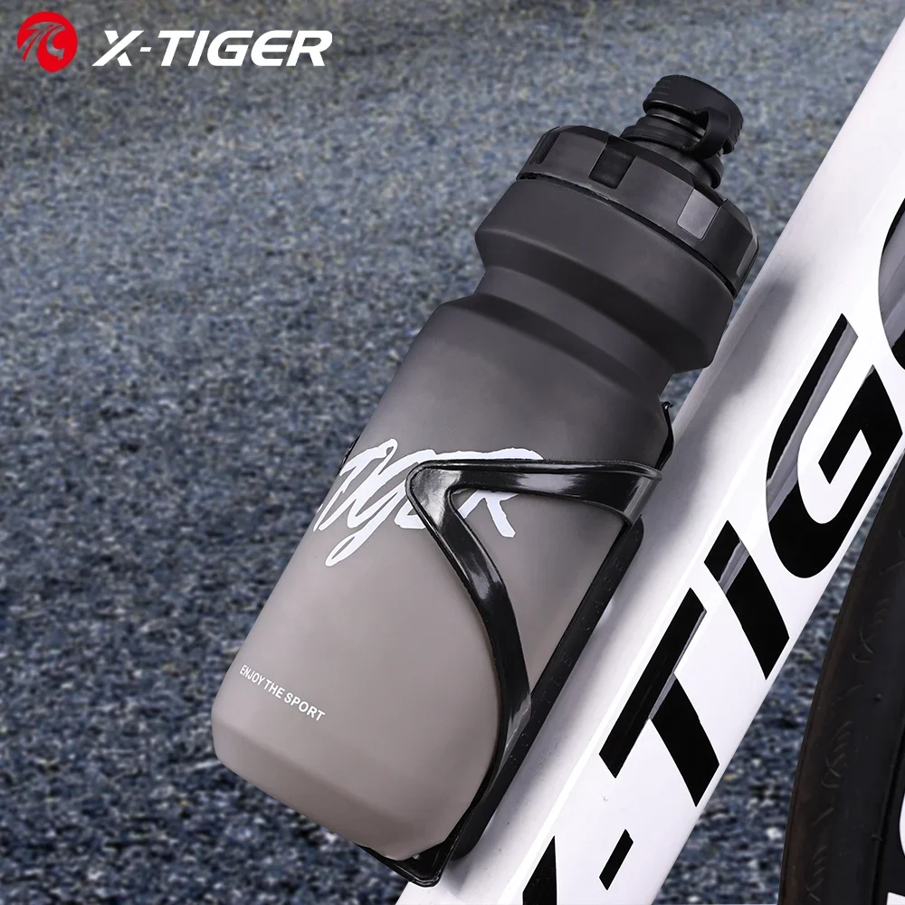 X-TIGER Wasserflasche Fahrrad 650 ml Flasche mit großer Kapazität Rennrad Tragbarer Quetschbecher Outdoor-Sport Radfahren Wasserflaschen Image