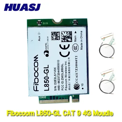 Huasj Fibocom L850-GL 4G LTE Cat9 M.2 Cellular WWAN Module Intel XMM 7360 LTE modem For роутерах
