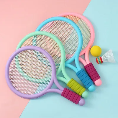 Racket Tennis for Children Outdoor Sports Badminton Racket Kindergarten Toy Set for 3-12years Old