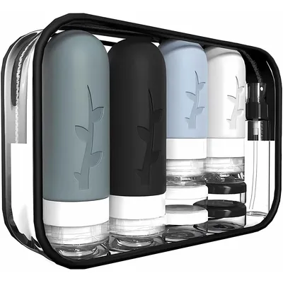 17 travel bottles for toiletries, leak proofand refillable liquidshampooandconditioneressentialfor