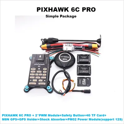 PIXHAWK 6C PRO FMUV6C Ardupilot PX4 32 Bit Flight Controller Autopilot with 4G SD Safety Built-in