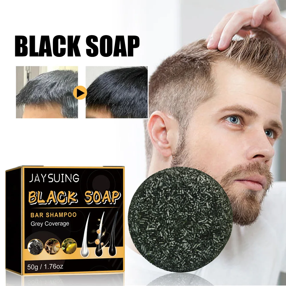 Shampoo per capelli Sapone Polygonum Multiflorum Sapone nero Sapone per riparazione capelli bianchi Set per la cura dei capelli Sapone nutriente antiforfora per tinture per capelli