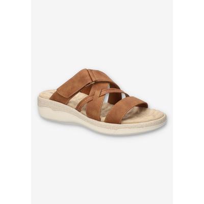 Women's Paola Comfort Platform Sandal by Easy Street in Tan (Size 10 M)