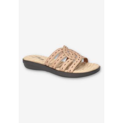 Women's Cammie Slide Sandal by Easy Street in Nude (Size 8 M)
