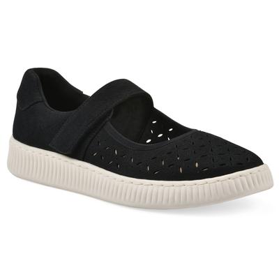 Women's Doubles Mary Jane by White Mountain in Black Sueded Smooth (Size 6 M)