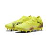Fußballschuh PUMA "FUTURE 8 MATCH MxSG Fußballschuhe Erwachsene", Gr. 46, gelb alert schwarz sun struck pink, Obermaterial: Synthetik, Textil; Futter: Synthetik, Textil; Innensohle: Textil; Laufsohle: Synthetik, Schuhe