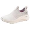 Slip-On Sneaker SKECHERS "ARCH FIT 2.0", Damen, Gr. 35, weiß (hellgrau, weiß), Textil, meliert, sportlich, Schuhe, Slipper, Freizeitschuh mit Arch-Fit Funktion, Topseller