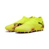 Fußballschuh PUMA "FUTURE 8 PRO MG Fußballschuhe Erwachsene", Gr. 45, gelb alert schwarz sun struck pink, Obermaterial: Synthetik, Textil; Futter: Synthetik, Textil; Innensohle: Textil; Laufsohle: Synthetik, Schuhe