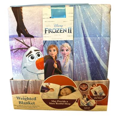 Disney Bedding | Disney Frozen Ii Kids Weighted Blanket, 36x48, Frozen Reign | Color: Blue/Purple | Size: 36in X 48in
