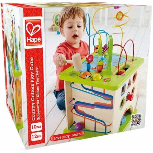 Hape E1810 - Spielwürfel, Motorikwürfel, kleine Tierchen - Toynamics Europe