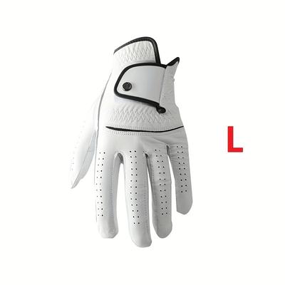 TEMU Premium Sheepskin Golf Glove For Left Hand - Anti-slip, Breathable & - & Matches Image