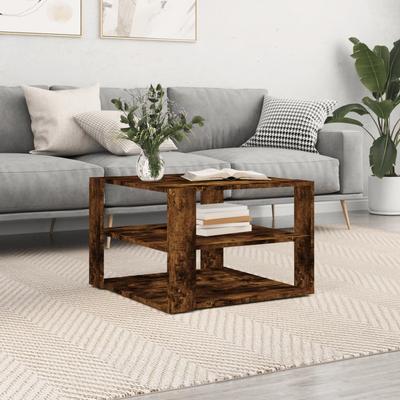 TEMU Coffee Table Smoked Oak 59.5x59.5x40 Cm Wood Material Image