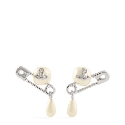 Faux Pearl Claude Earrings - White - Vivienne Westwood Earrings