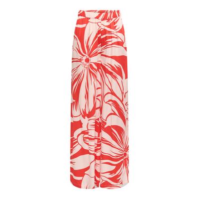 Stoffhose ONLY "ONLMILLY LOOSE PANTS PTM", Damen, Gr. M (38), N-Gr, flame scarlet aop:miley mega flower, Obermaterial: 100% Modal, bedruckt, modisch, loose fit bodenlang, Hosen Image