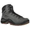 Wanderschuh LOWA "RENEGADE EVO GTX MID", Gr. 42,5, schwarz (dunkelgrau, schwarz), Leder, sportlich, Schuhe, wasserdicht und mit Vibram-Sohle, Topseller