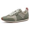 Sneaker TAMARIS, Damen, Gr. 37, grün (mintgrün, kombiniert), Leder, Textil, Lederimitat, sportlich, Schuhe, Freizeitschuh, Halbschuh, Schnürschuh mit Logoaufnäher