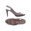 Pura Lopez Damen Sandale, Gr. 38, grau, Leder