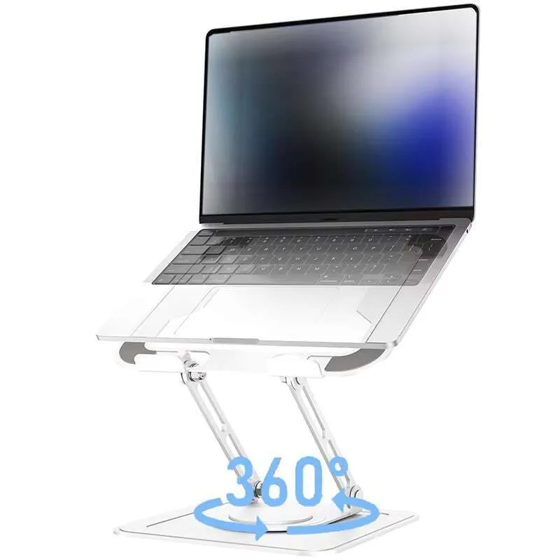 Jomaa faltbarer Laptop-Ständer mit 360-Grad-Drehsockel, ergonomisch verstellbarer Notebook-Ständer aus Metall für MacBook Air/Pro Image