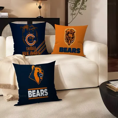 Chicago Bears Logo Stitch Lucky Dragon Kissenbezug Sofakissenbezug Home Room Dekoration Kinder Image