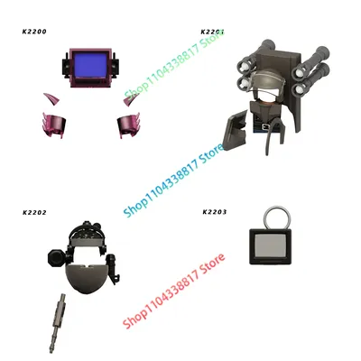 KDL829 K2200 K2201 K2202 K2203 Skibidi Wc Anime Cartoon Ziegel Puppen Wc Mann Bausteine Montage Image