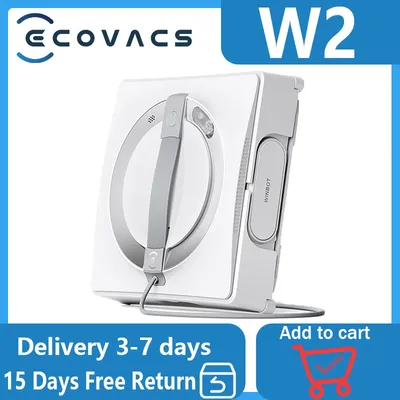 Fensterreinigungsroboter Ecovacs W2 Smart Window Robot, Kantenreinigungsmodus, Wassersprüher mit Image
